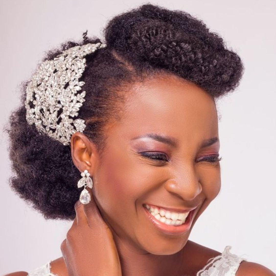 wedding hairstyles for short natural hair