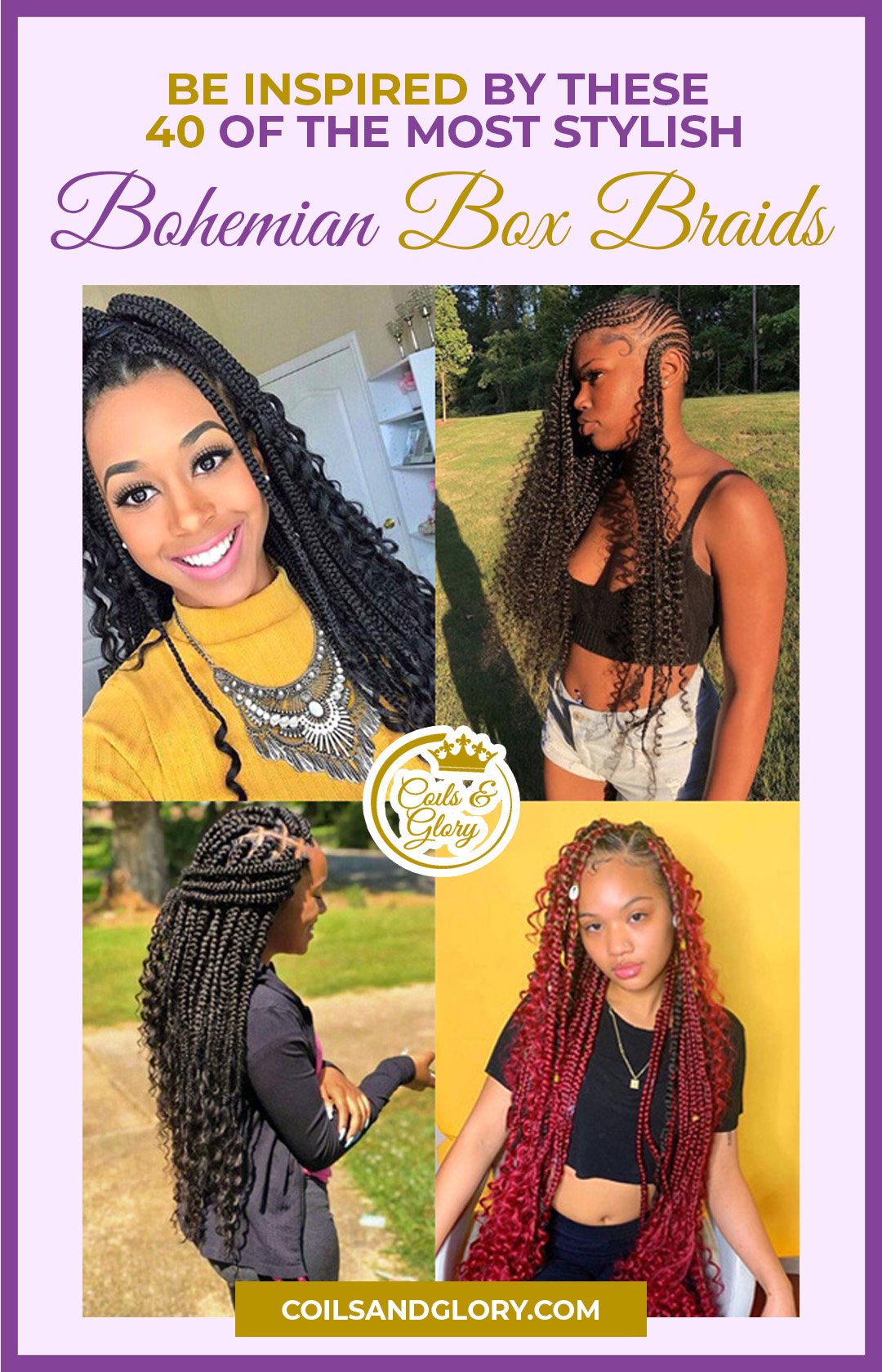 bohemian box braids crochet hairstyles
