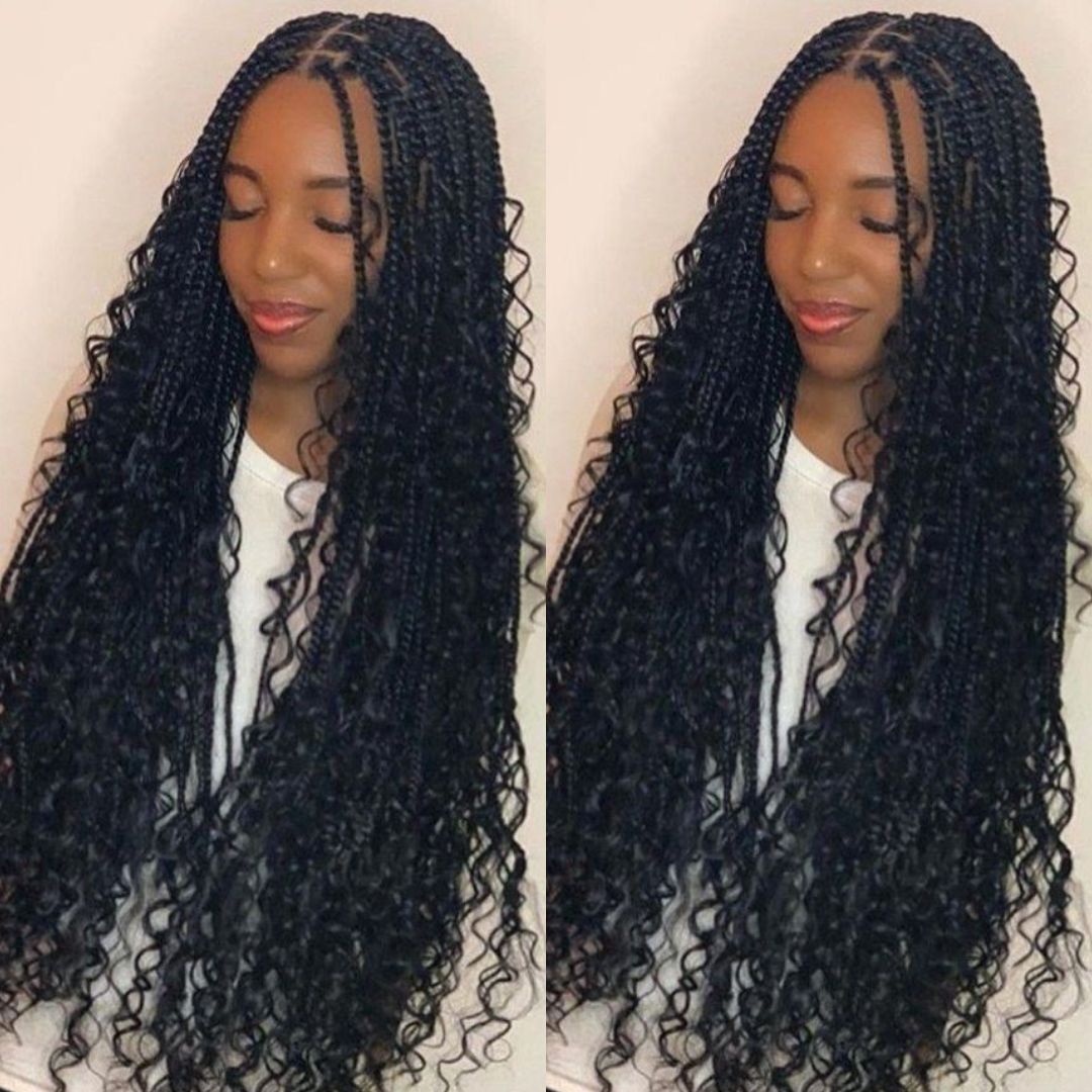 long boho bohemian box braids 