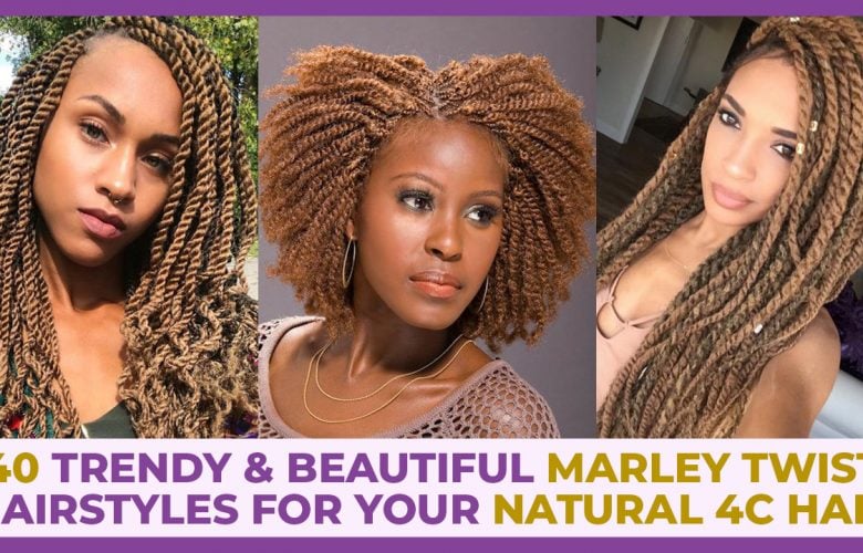 marley twist hairstyles on 4c hair