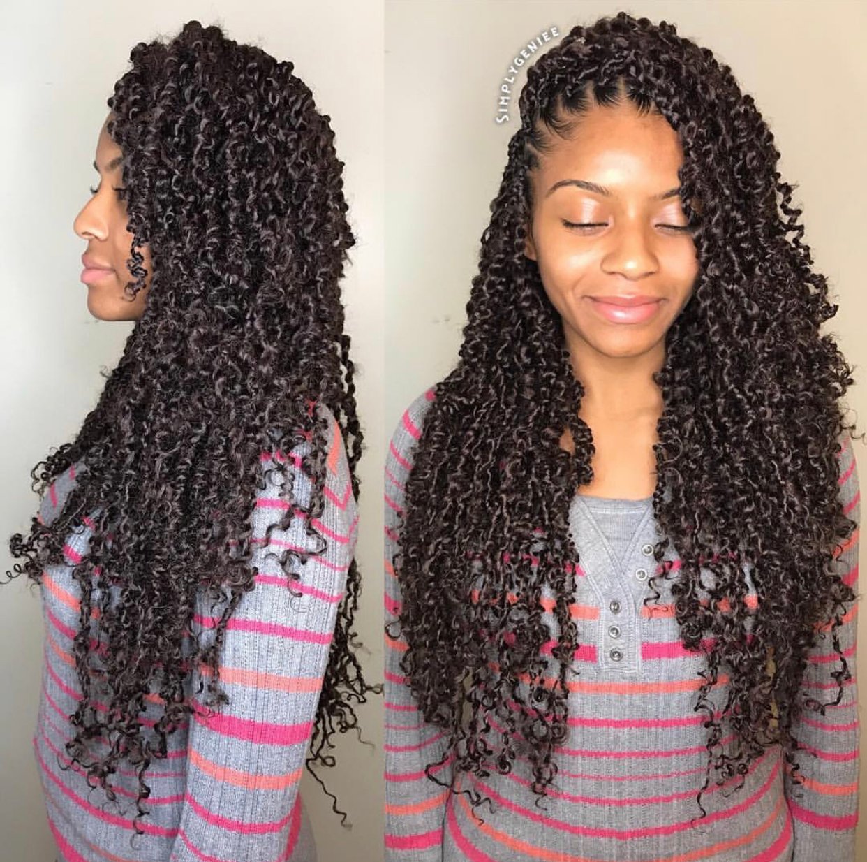 passion twist hairstyle for short hair