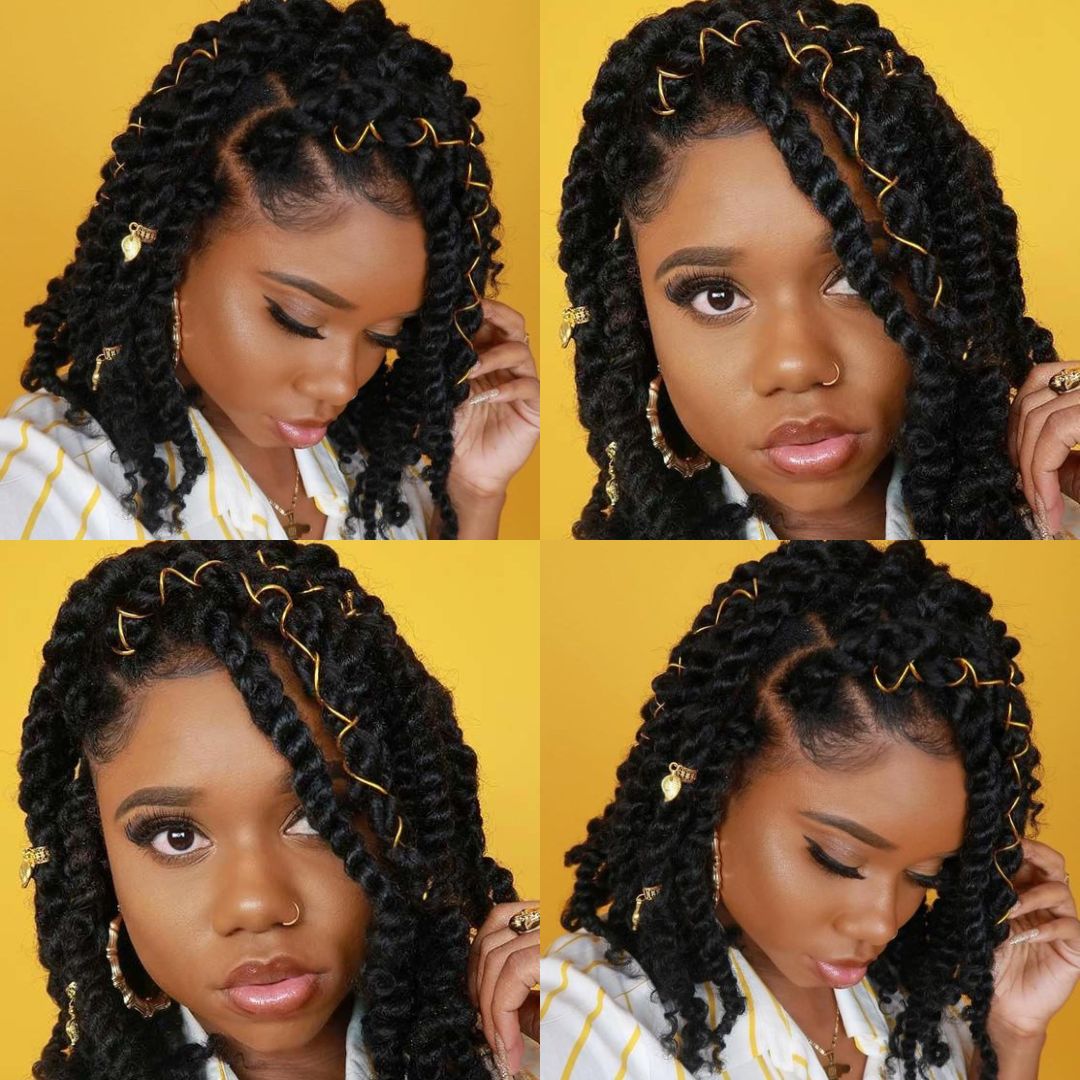 short havana twist with accessories