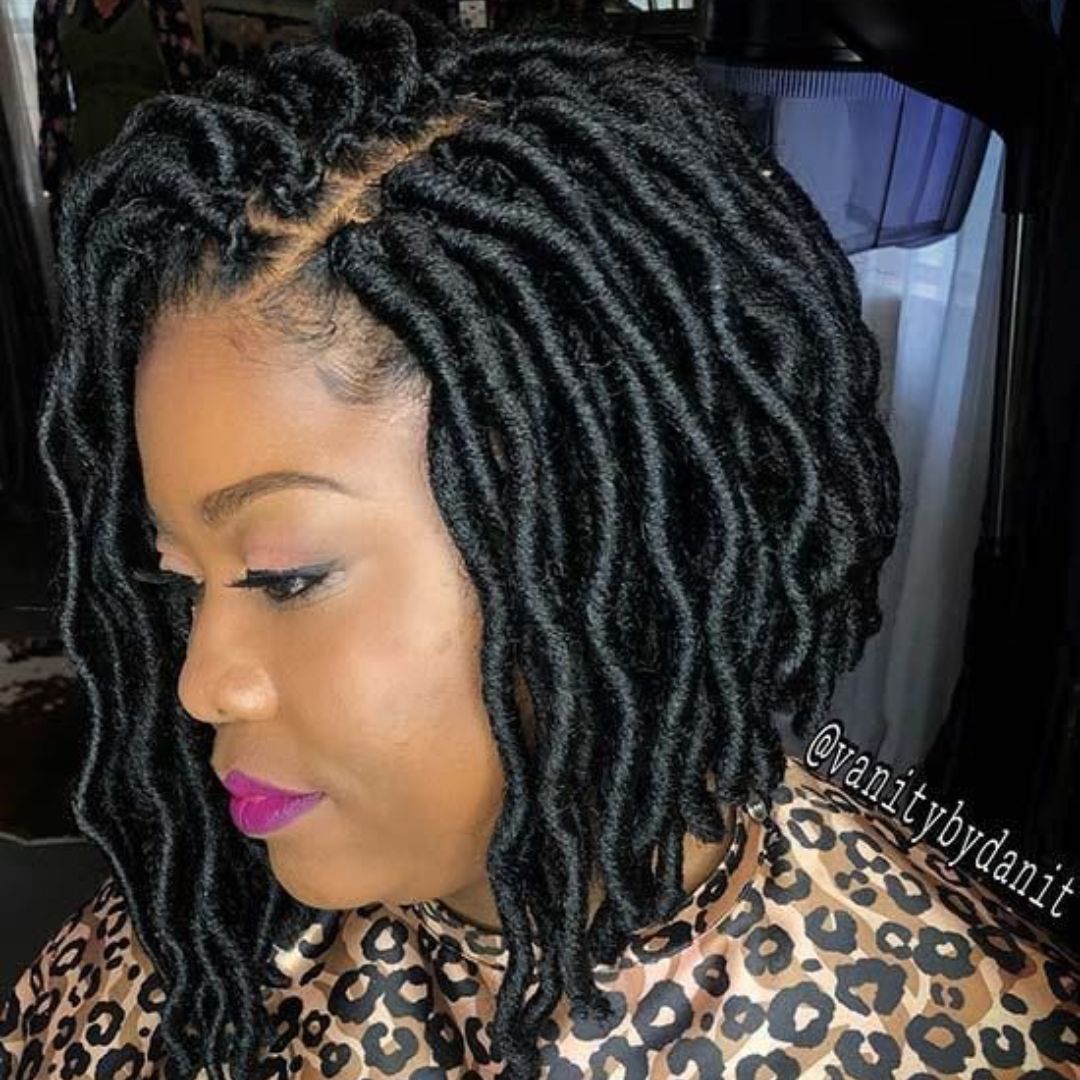 short bob crochet faux locs