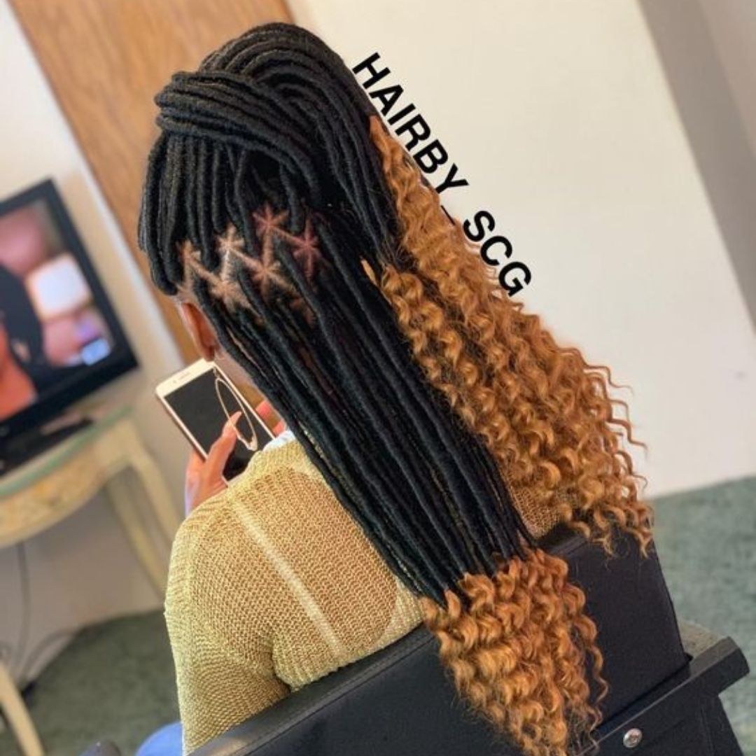 Long faux locs extensions crochet