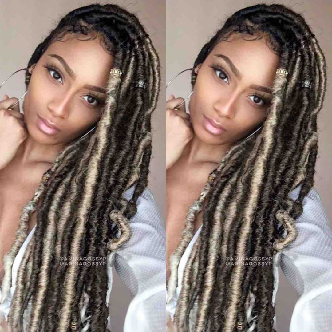 faux locs colored