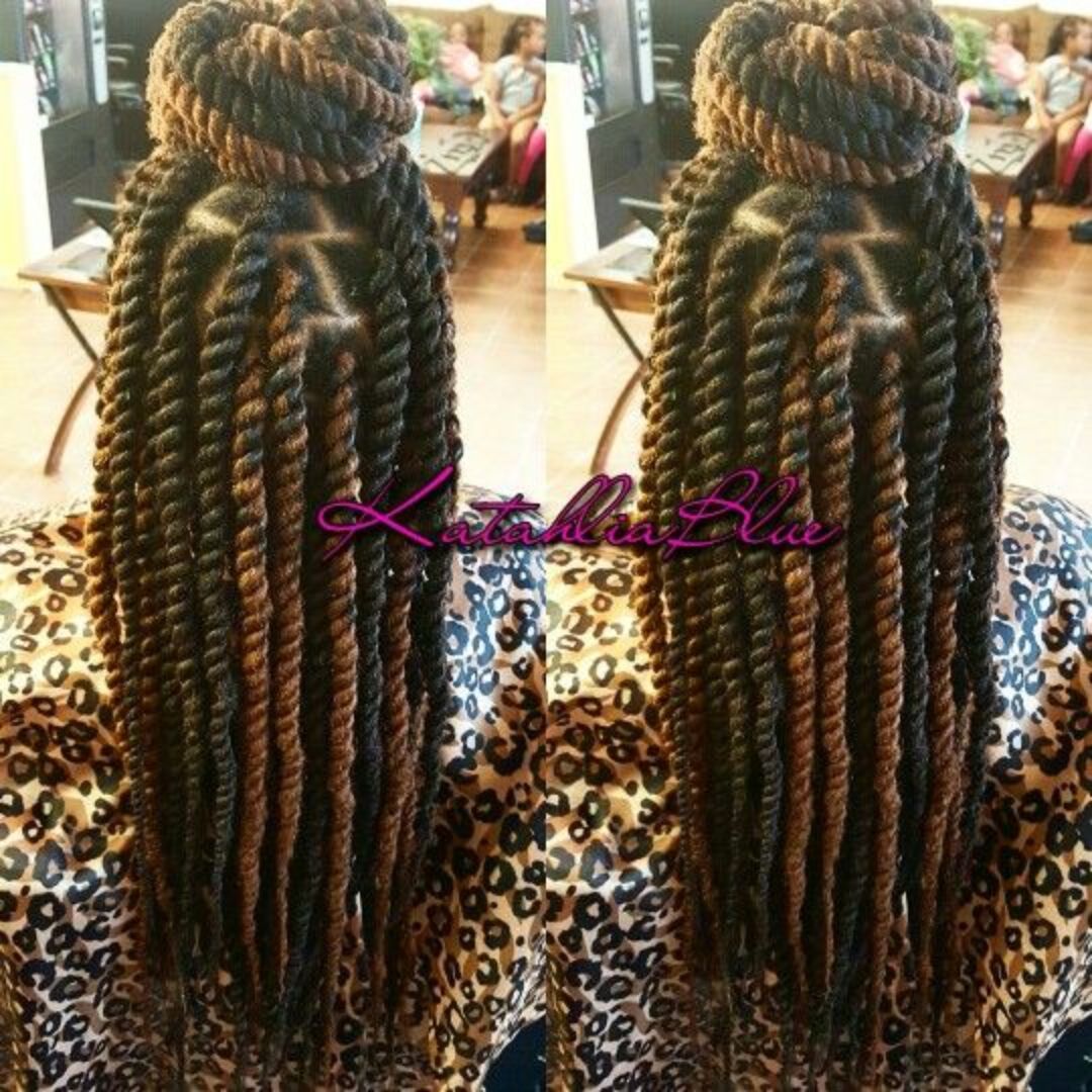 havana twist hairstyles with color