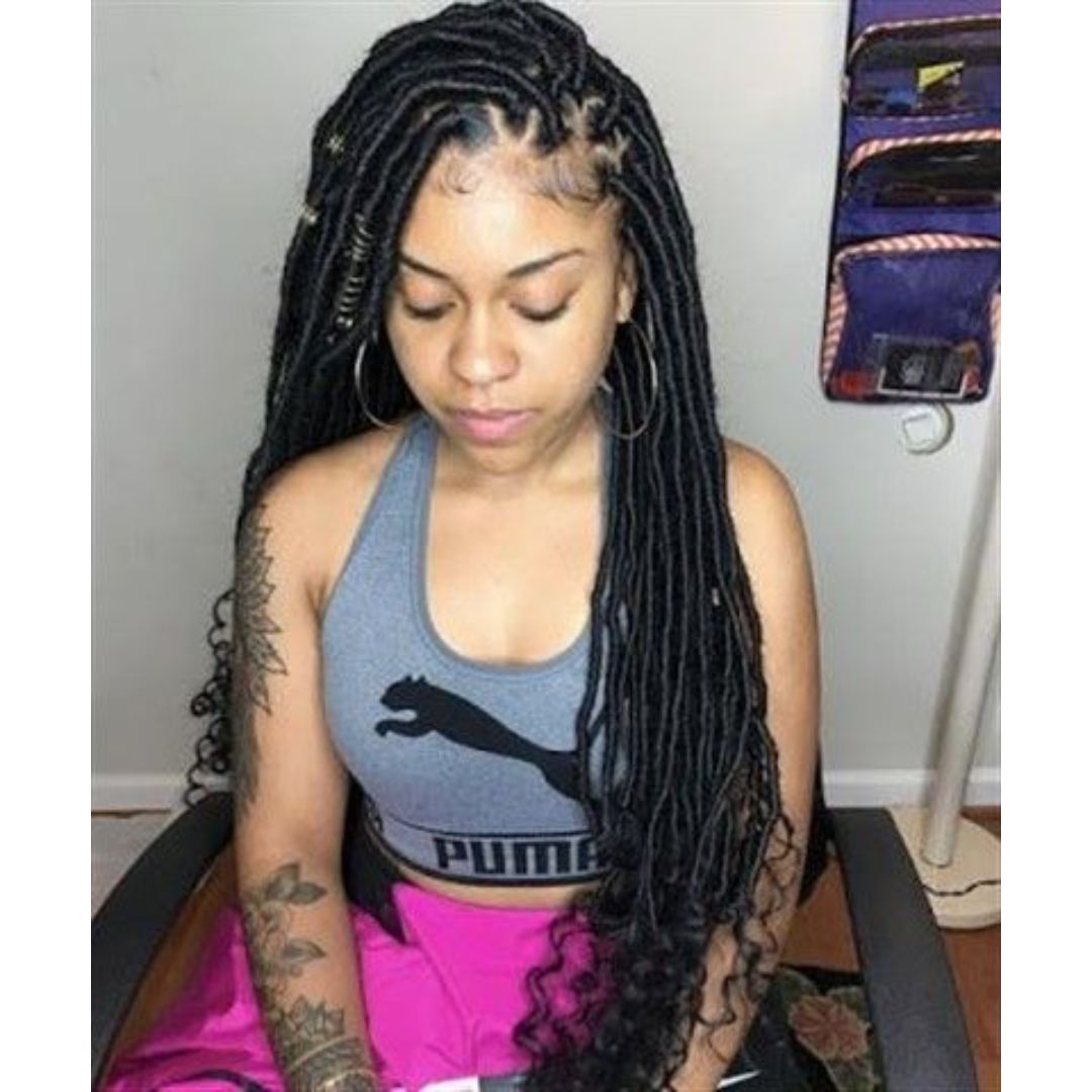 faux locs hairstyle