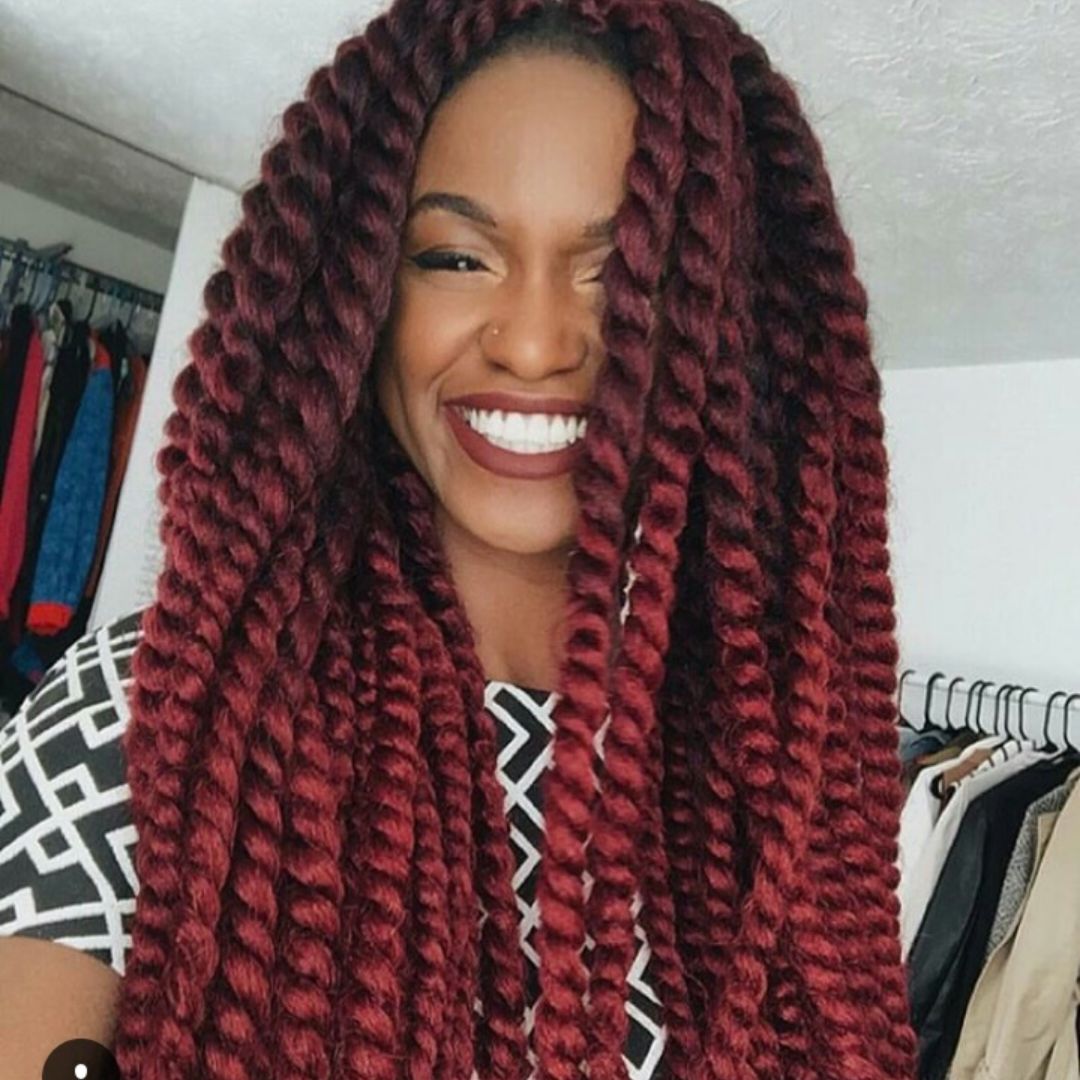 Individual Crochet Havana Twist on natural hair