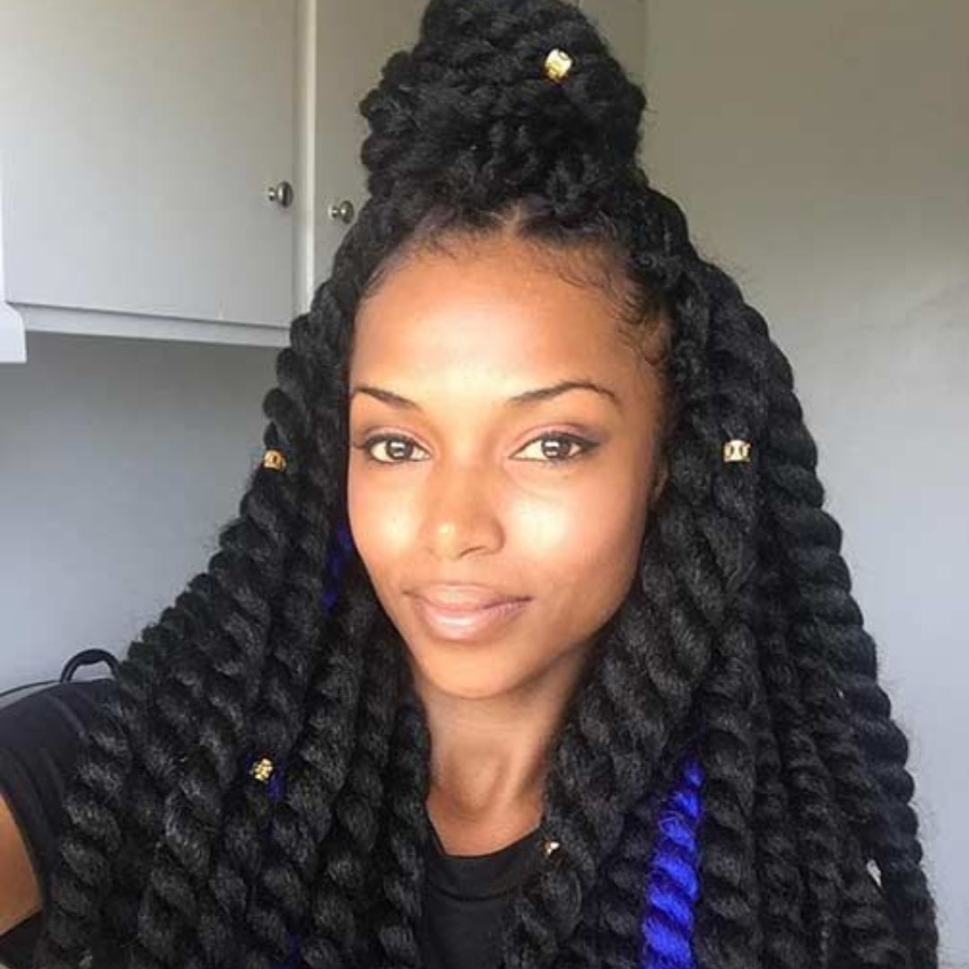 jumbo havana twist on short hair