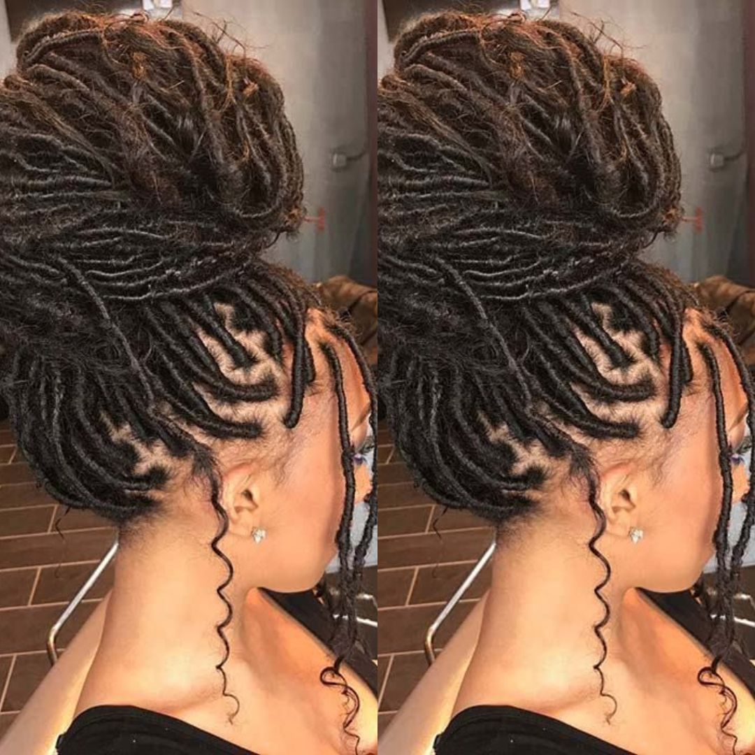 messy faux locs