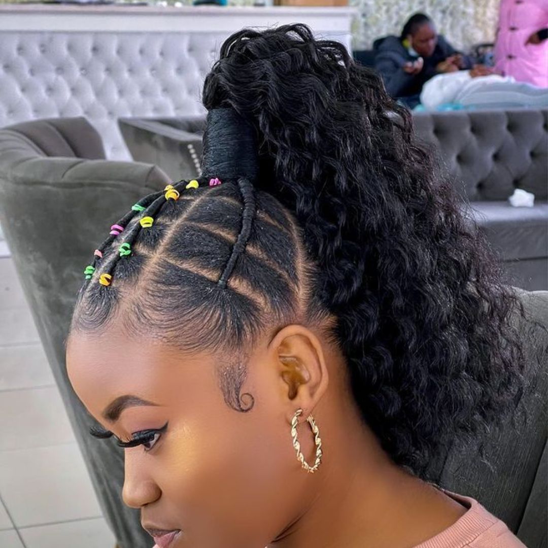 rubber band hairstyles 4c hair