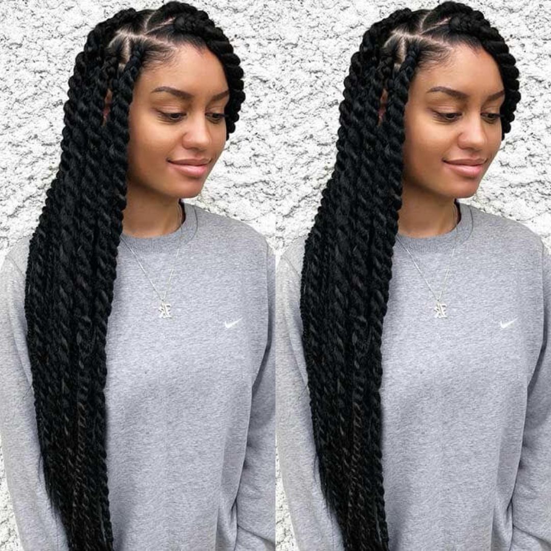 long havana twist on natural hair