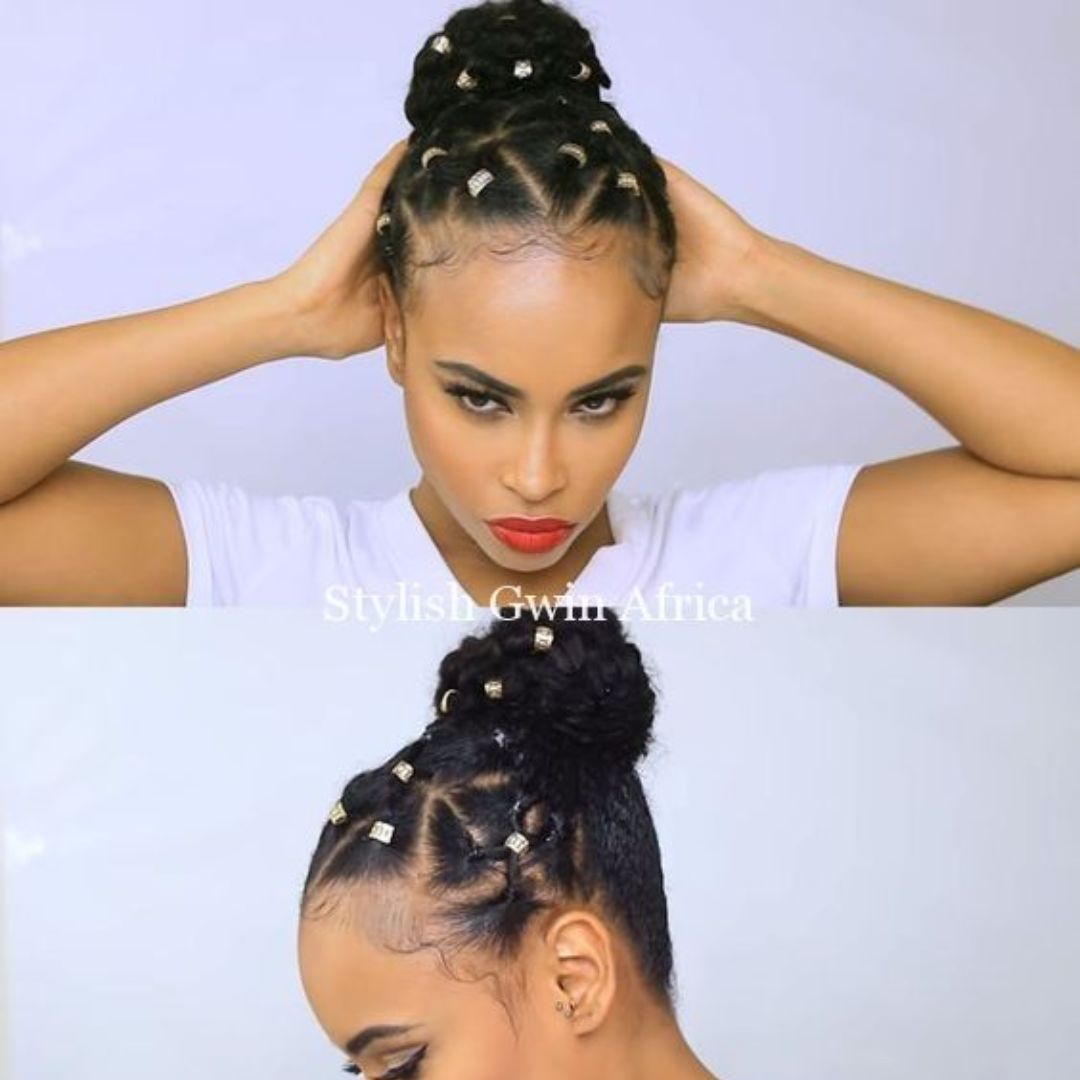 rubber band twist natural hair