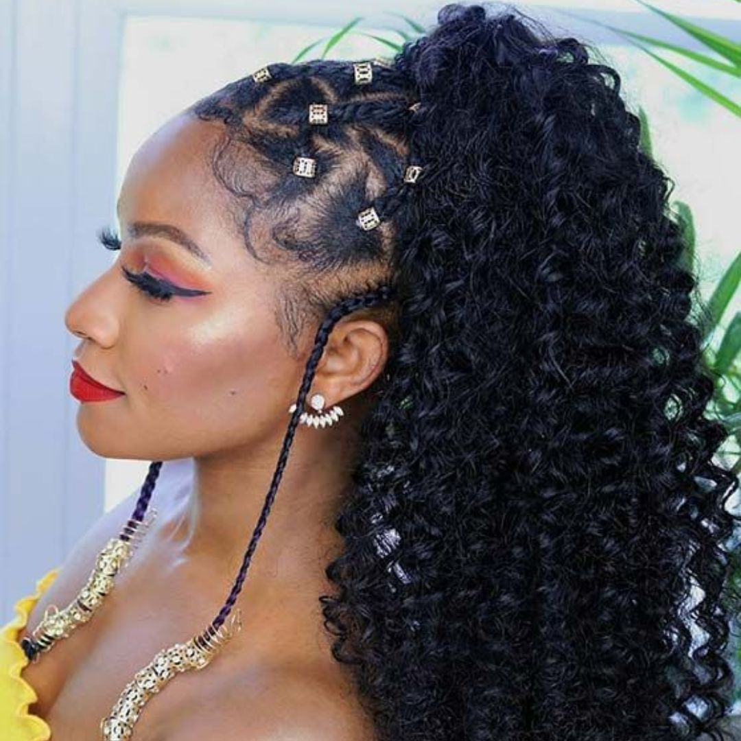 rubber band ponytail hair
