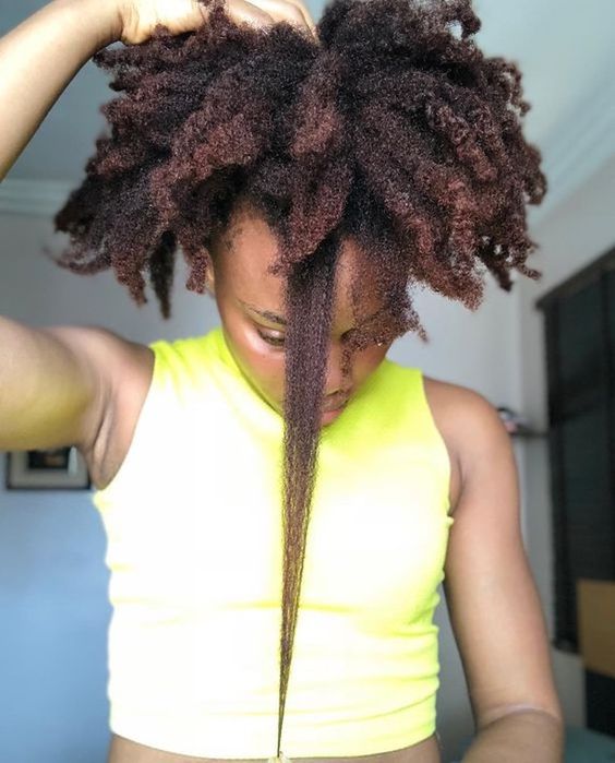 4b natural hair shrinkage before and after