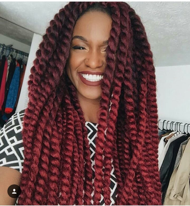 Individual Crochet Havana Twist on natural hair
