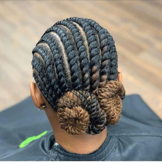 flat twists on long natural hair