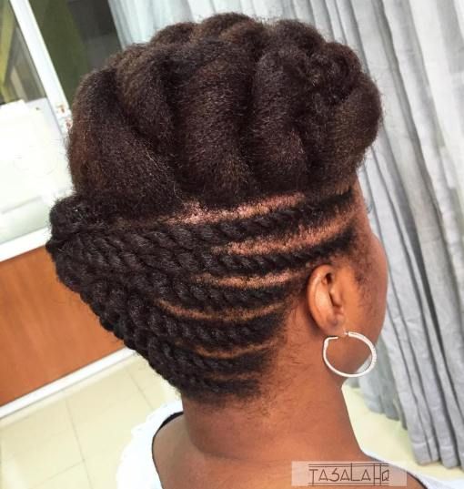 natural updos for medium length hair