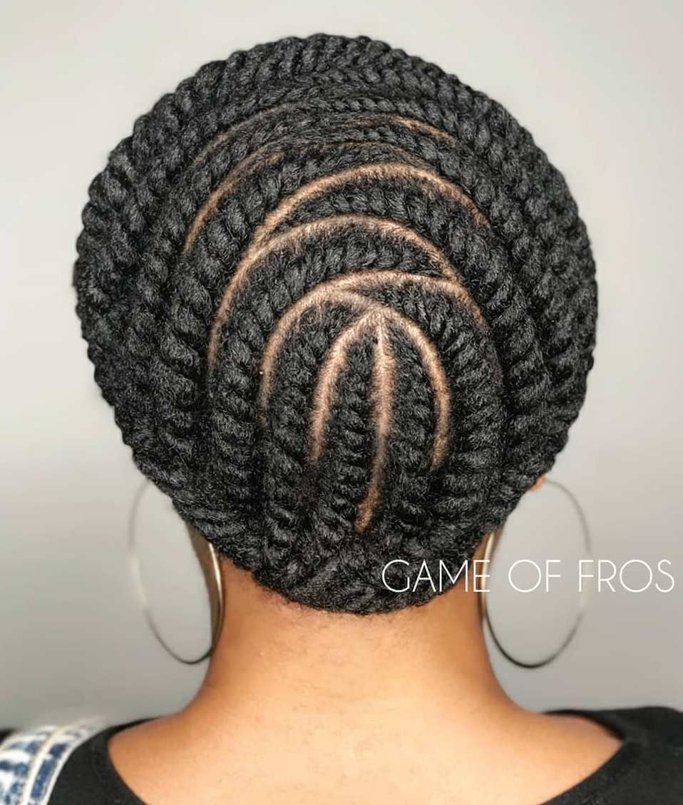flat twist natural hairstyle