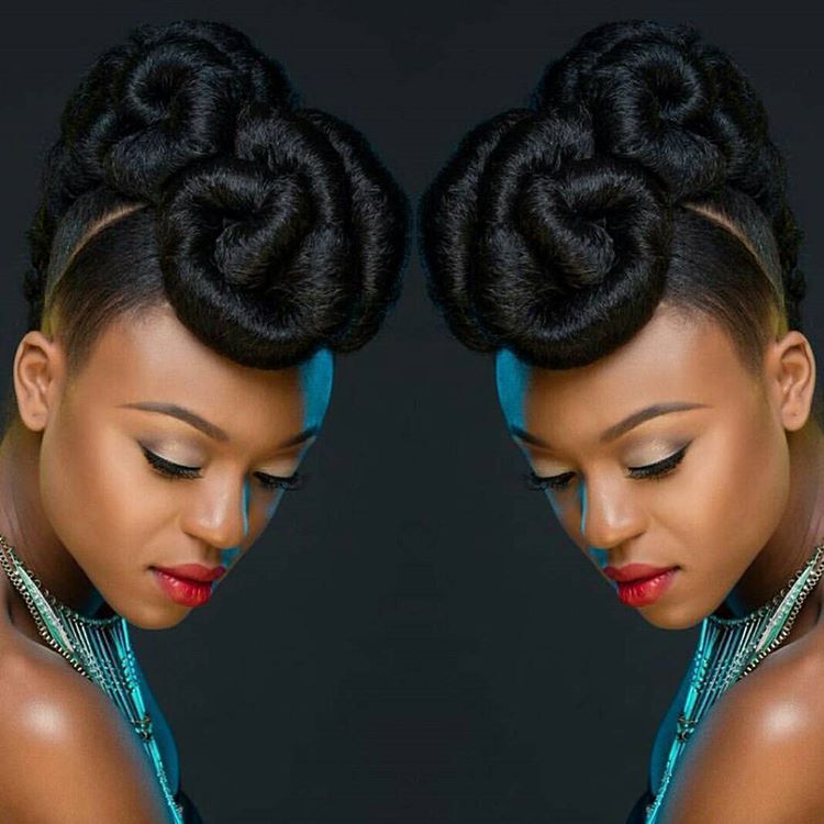 natural hair updos for weddings