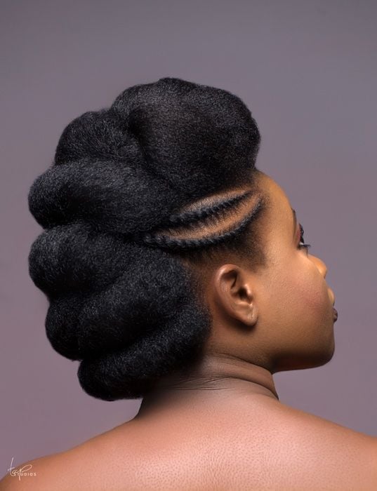 black hair updos for weddings
