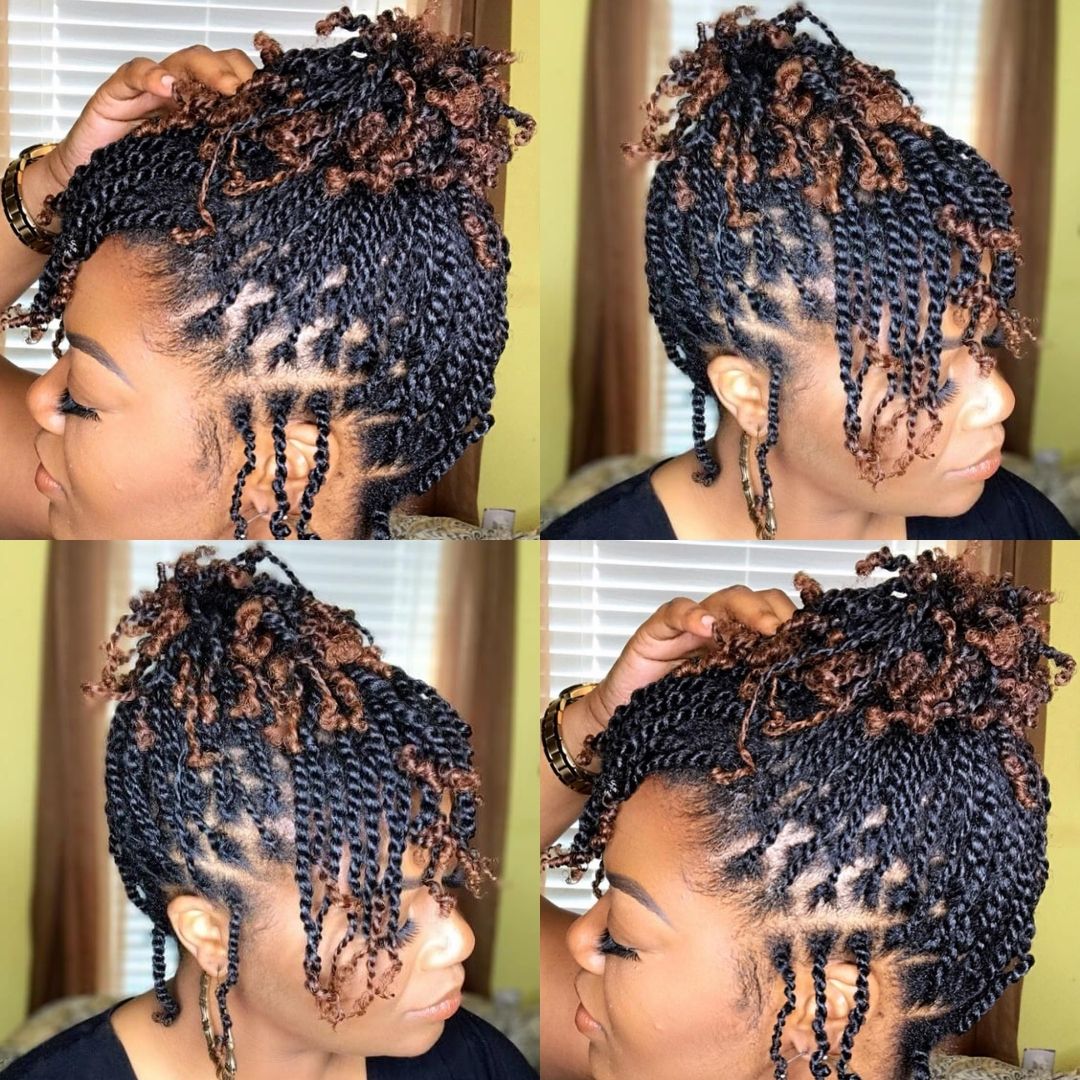 two strand twists on 4c hair
