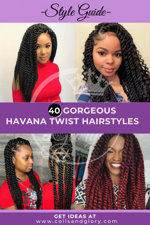 Stylish Havana Twist Hairstyles on Natural Hair