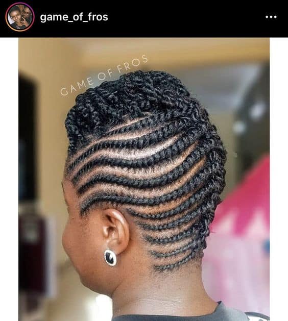 flat twists on short natural hair