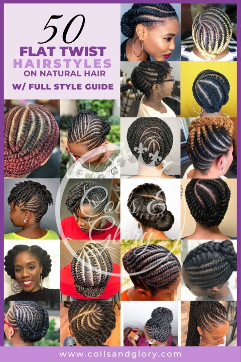 flat twist hairstyles for natural hair