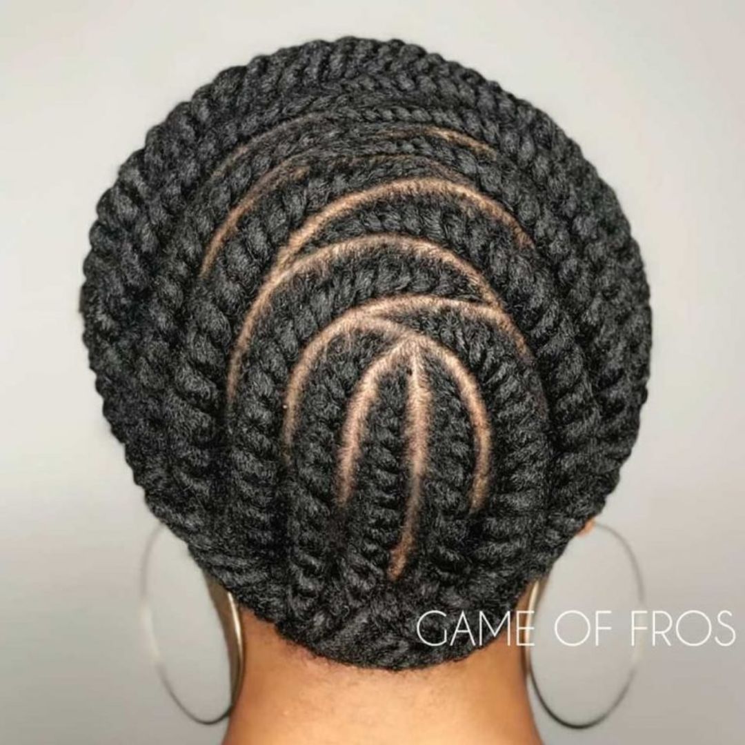 flat twist natural hairstyle
