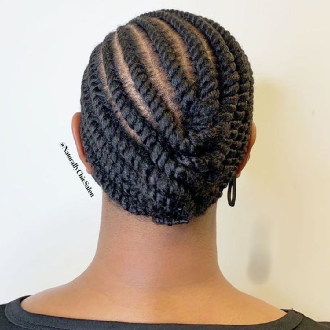 soft and juicy flat twists on African American women