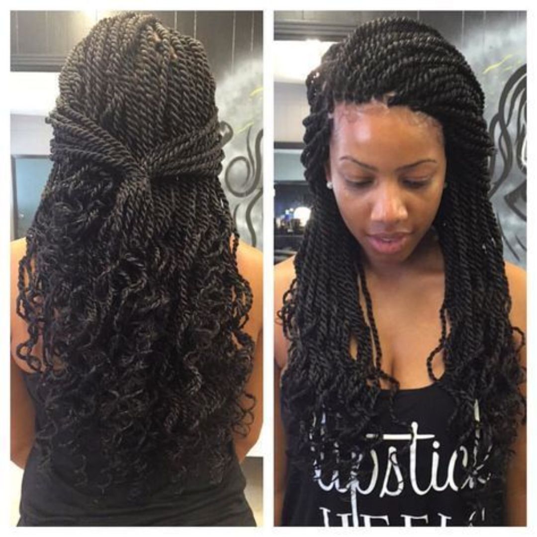Curly Senegalese Twists