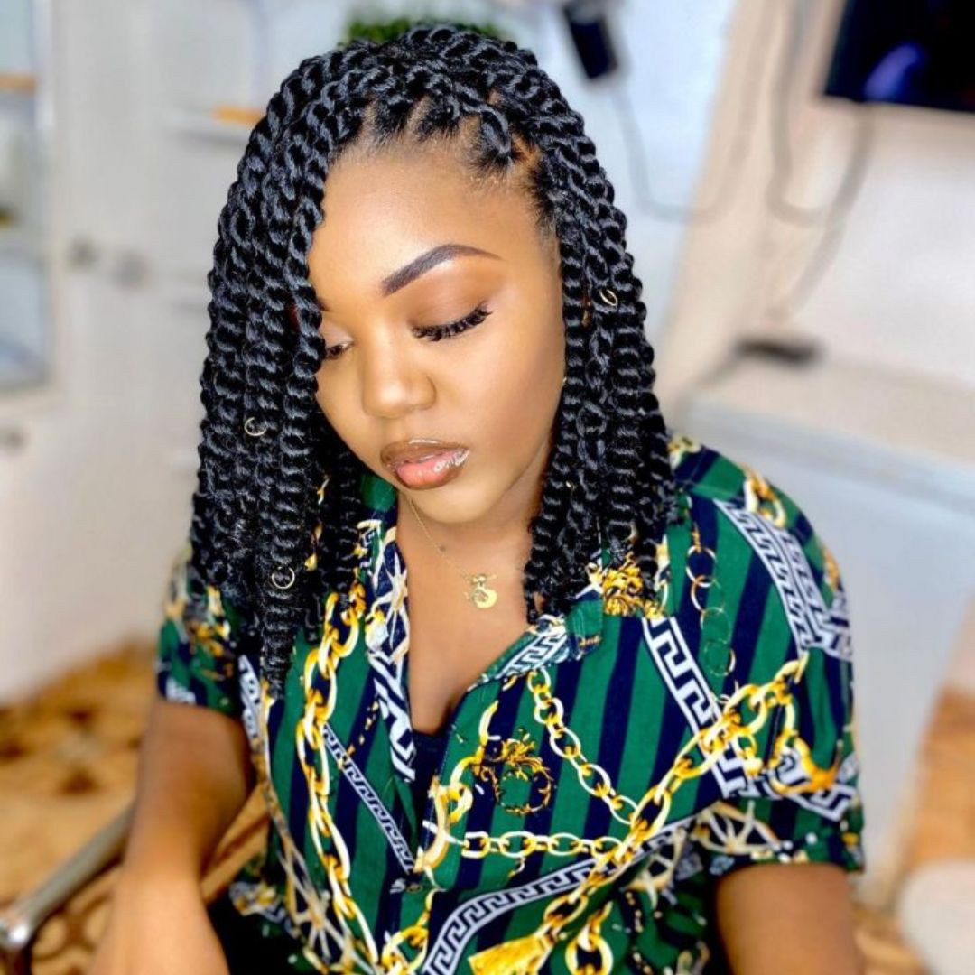 senegalese twist on natural hair