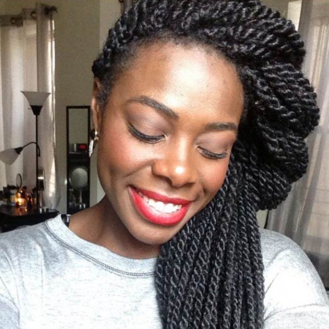 TWISTED HALF-UP, HALF-DOWN TWISTS