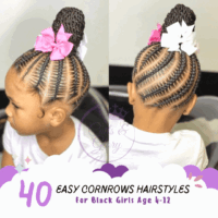 easy cornrows for black kids