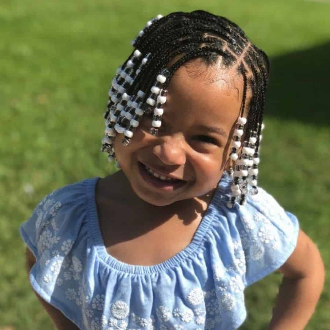 kids braided hairstyles with beads