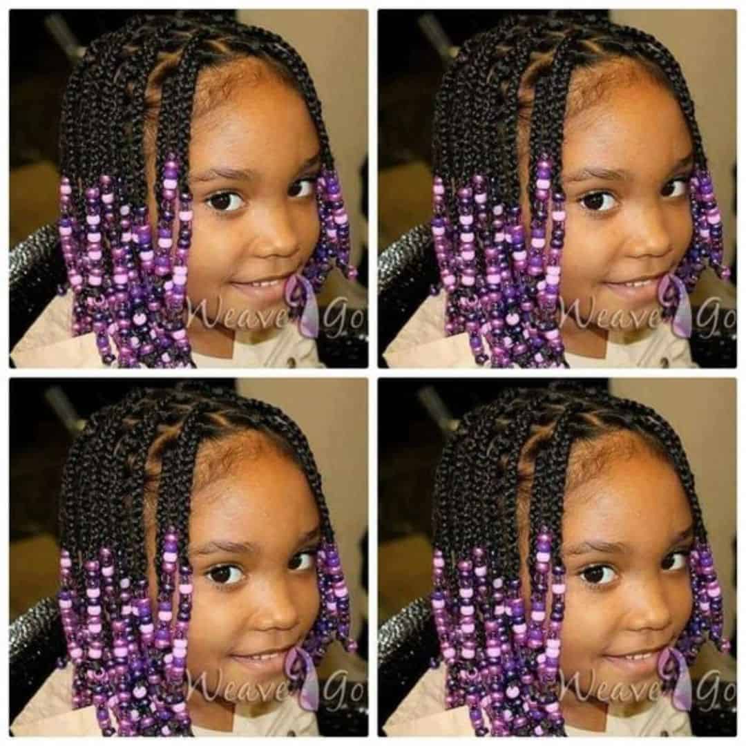 box braids with real hair with beads
