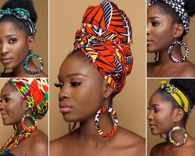 ankara headwrap for black women 