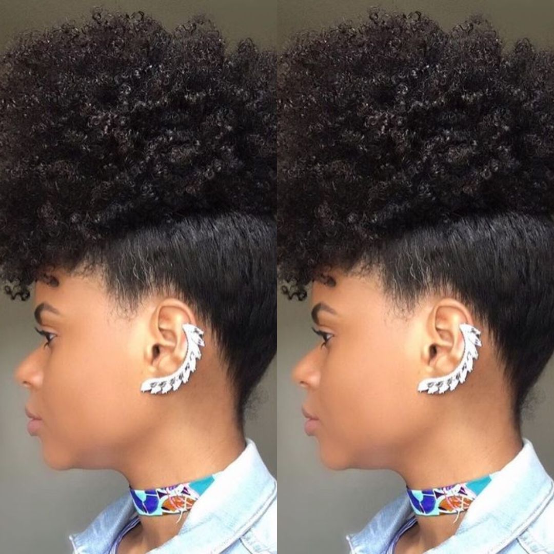 high puff afro puff