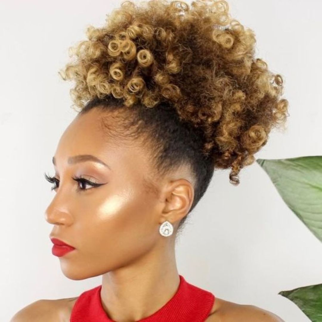 50 Ways To Elevate Traditional Afro Puff Hairstyles - Coils and Glory