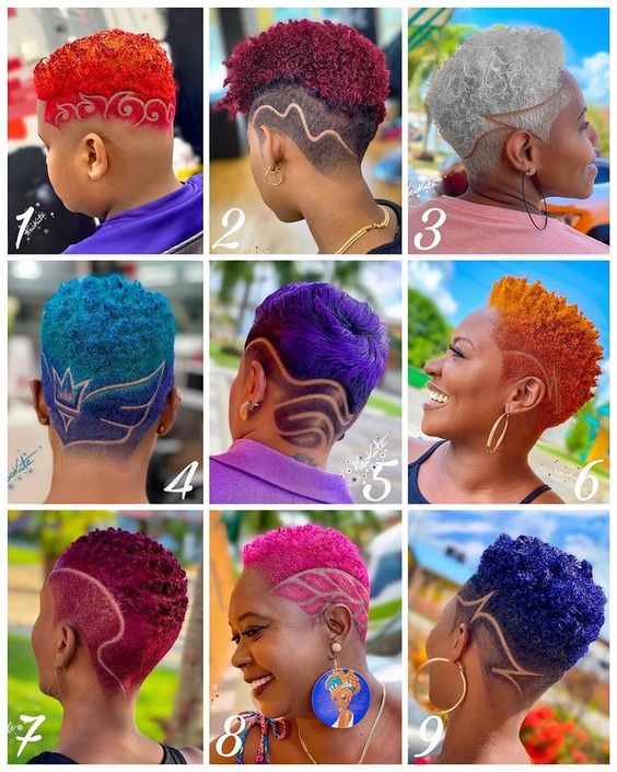 fade haircut on black women by krew kutz