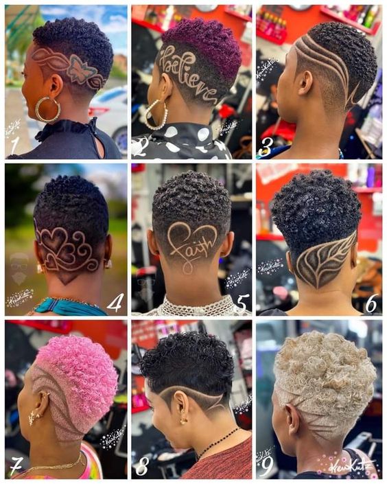 fade haircut on black women by krew kutz