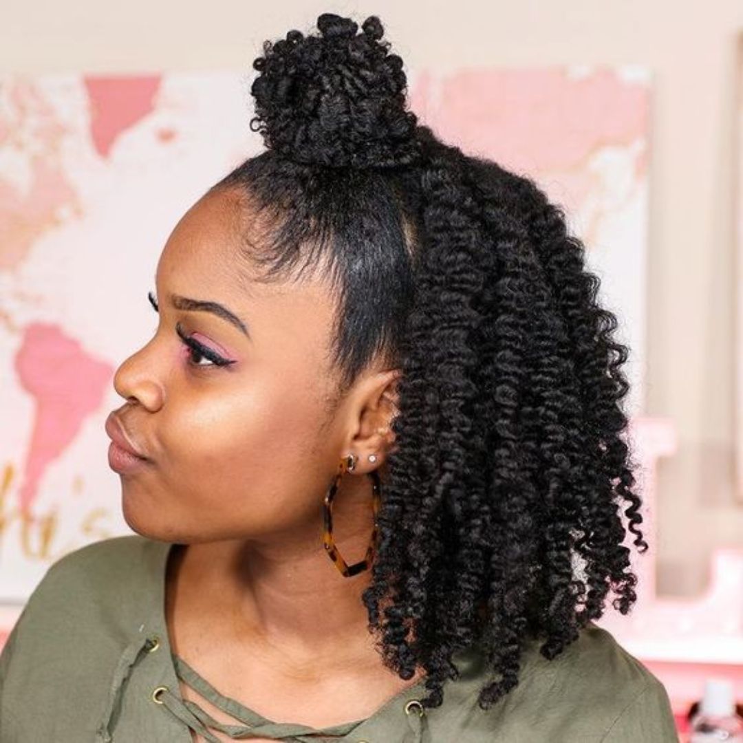 half up half down hairstyle