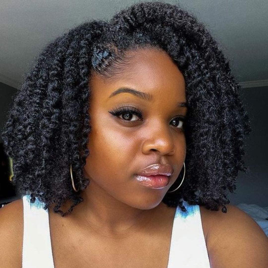 curly bob hair for black women