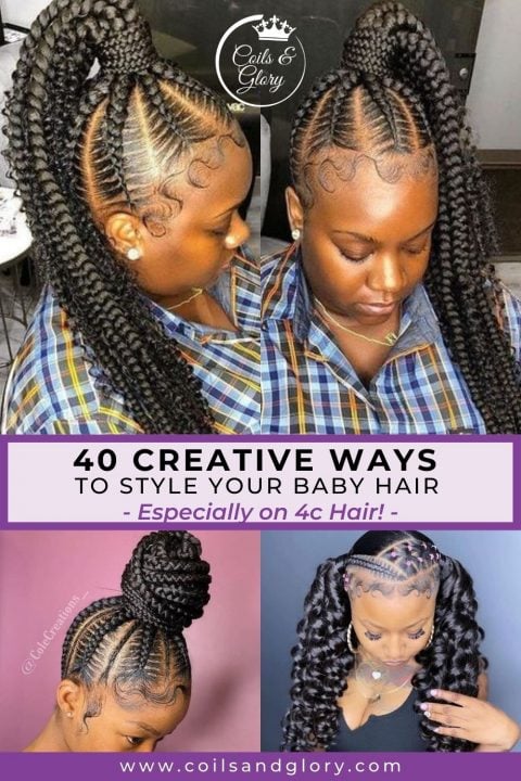 40 Ways to Lay Your Edges and Style Your Baby Hair on Natural Hair