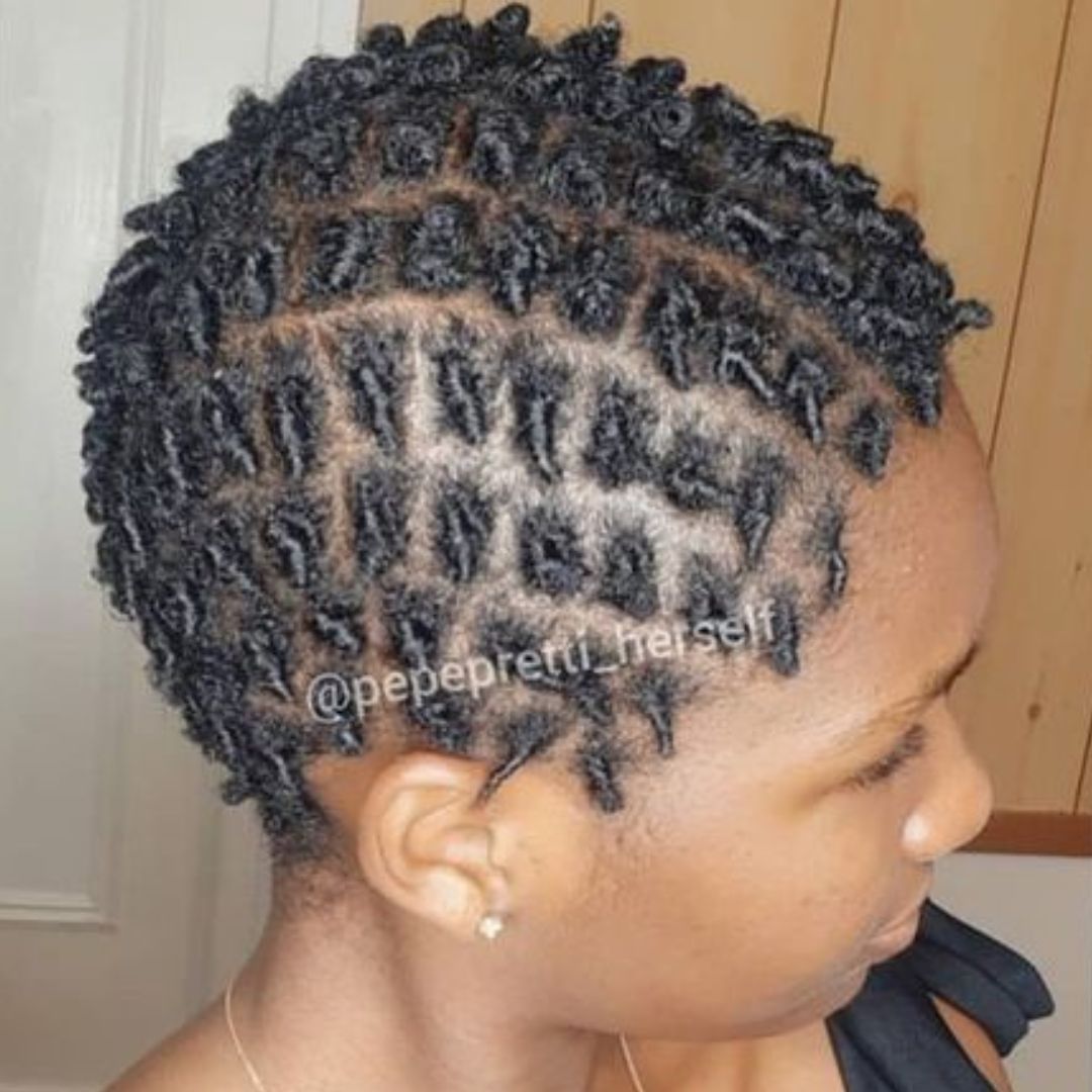 comb coils on twa 4c hair