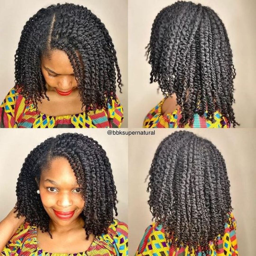 twist outs on 4c hair