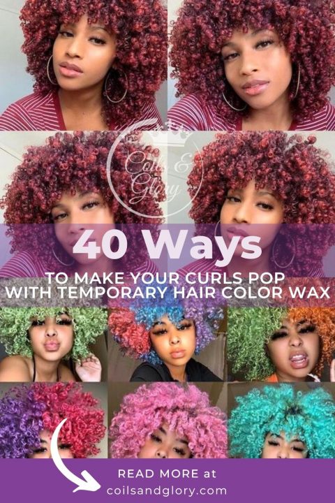 temporary hair color wax for curly hair
