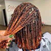 two-strand twists on natural hair