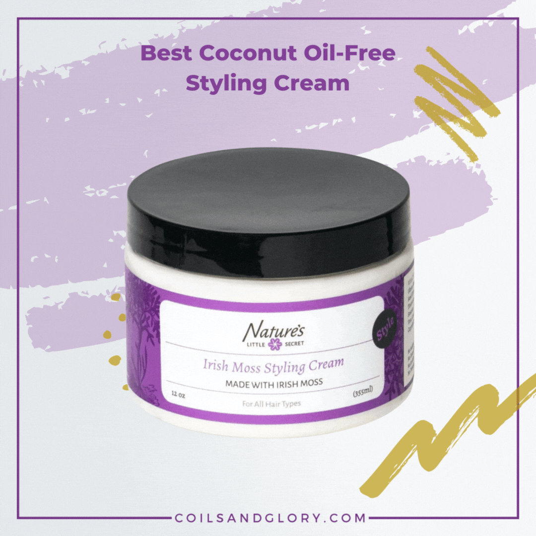 Coconut oil-free Styling product - Natures Little Secret Irish Moss Styling Cream